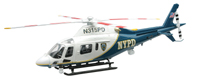N.Y.P.D. Agusta A119 1/43 Die Cast Model - Click Image to Close